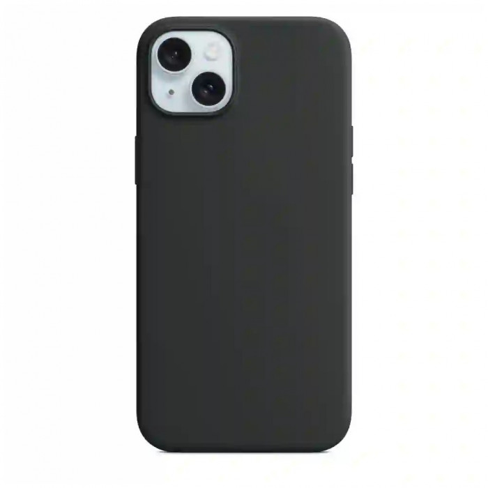 Чехол Silicone Case MagSafe для iPhone 15 Plus Black | Фото 1 из 3