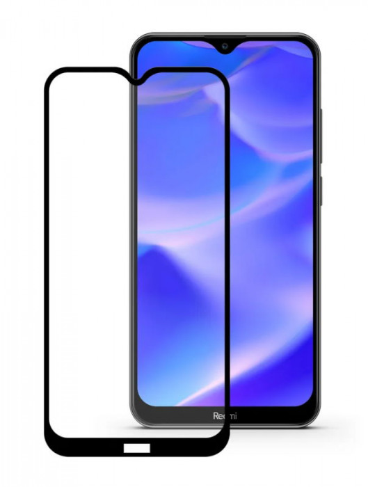 Защитное 3D стекло для Xiaomi Redmi 8 Black | Фото 1 из 2