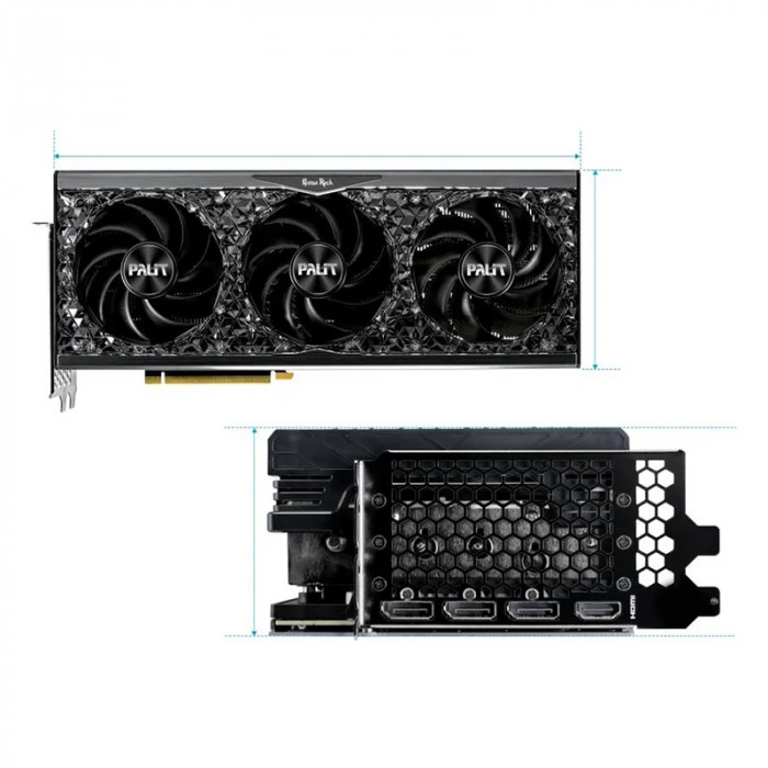 Видеокарта NVIDIA GeForce RTX 4080 Palit GameRock OmniBlack 16Gb (NED4080019T2-1030Q) | Фото 3 из 11