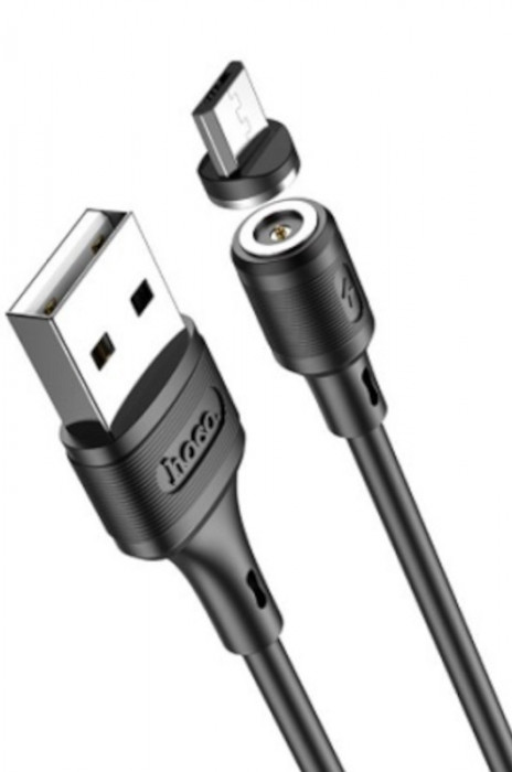 Кабель HOCO X52 Sereno Magnetic USB - Lightning 8-pin, 2.4А, магнитный, 1м, PVC Черный | Фото 1 из 2