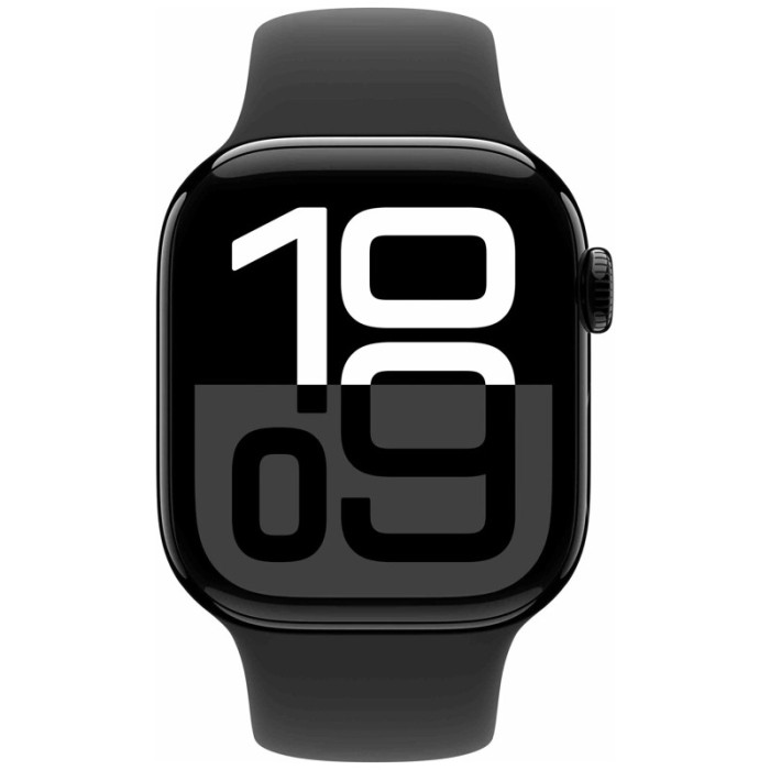 Умные часы Apple Watch Series 10 46mm Jet Black Aluminum Case with Sport Band Black | Фото 2 из 3