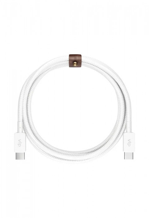 Кабель VLP Nylon Cable USB C - USB C 60W 2м белый | Фото 1 из 4