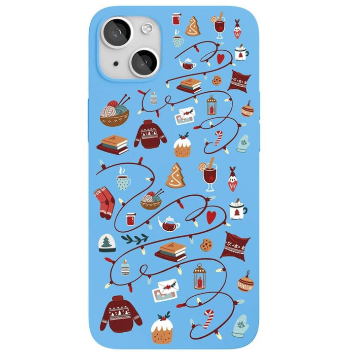 Чехол защитный VLP для iPhone 13 Winter Голубой | Фото 1 из 2