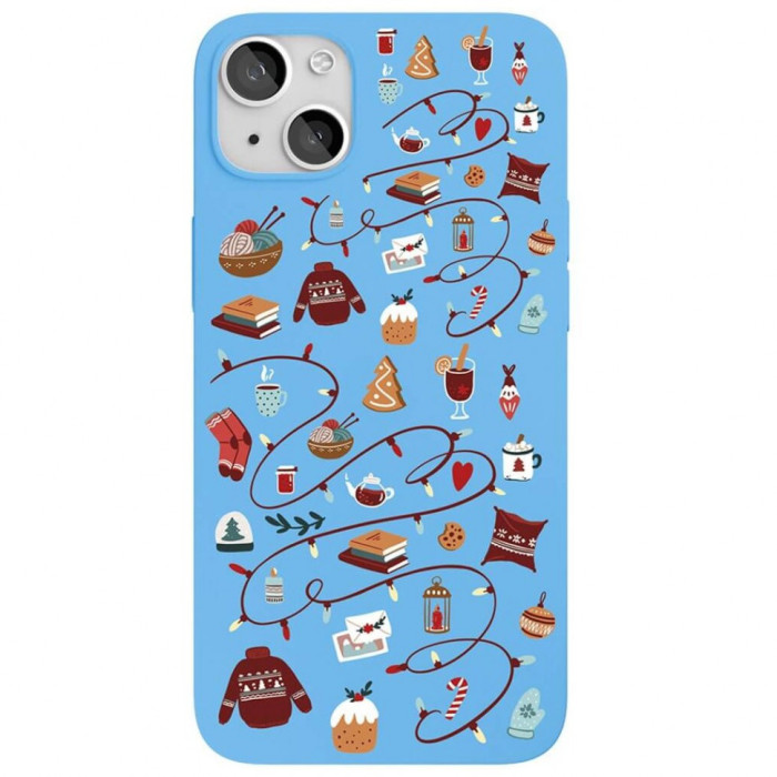 Чехол защитный VLP для iPhone 13 Winter Голубой | Фото 2 из 2
