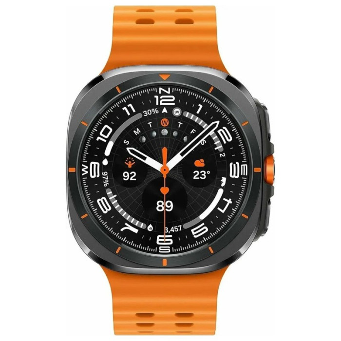 Умные часы Samsung Galaxy Watch Ultra 47mm Черные с оранжевым ремнем | Фото 2 из 4