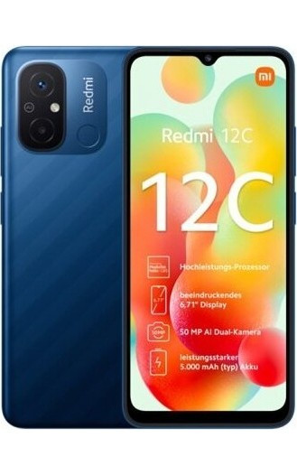 Смартфон Xiaomi Redmi 12C 3/64GB Синий (Blue) | Фото 1 из 5