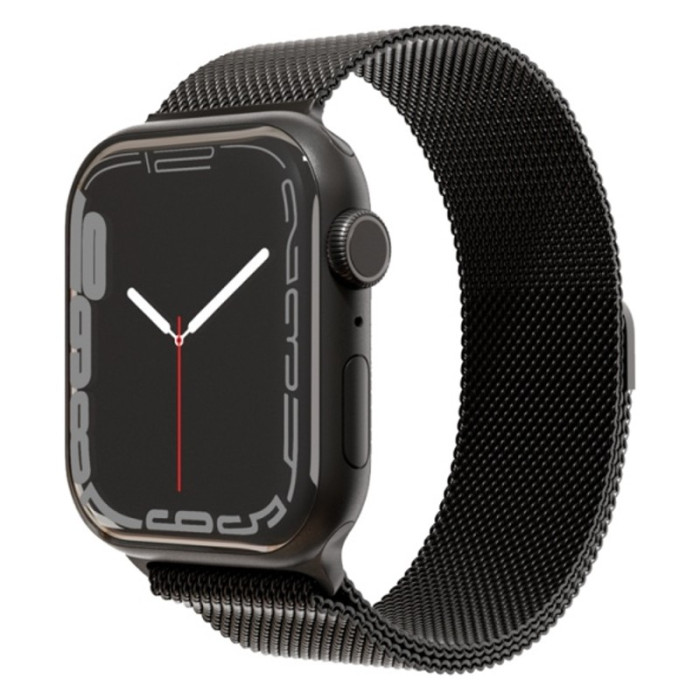 Ремешок из нержавеющей стали VLP Milanese Band Pro для Apple Watch 42/44/45 мм Титановый | Фото 1 из 1