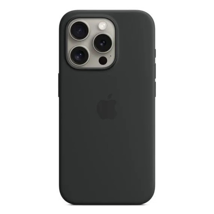 Чехол накладка Silicone Case для iPhone 15 Pro Черный | Фото 1 из 1
