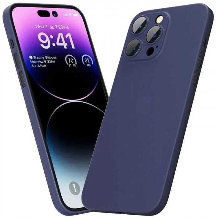Чехол накладка Memumi Ultra Slim 0.3 для iPhone 14 Синий (Blue) | Фото 2 из 2
