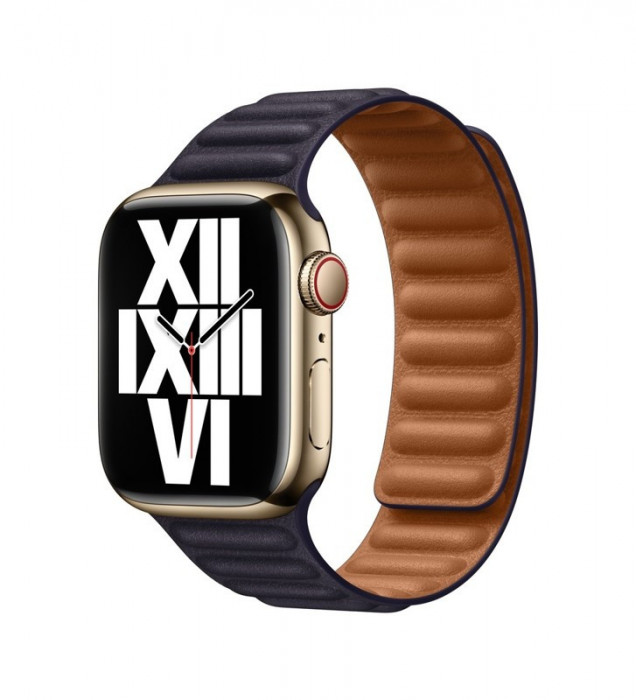 Ремешок Leather Link для Apple Watch 38/40/41mm Синий (Ink) | Фото 2 из 2