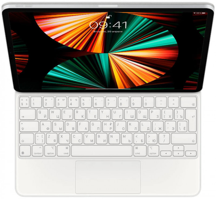 Клавиатура Apple Magic Keyboard для iPad Pro 12,9 (4-го, 5-го и 6-го поколения) Белый (MJQL3) | Фото 1 из 6