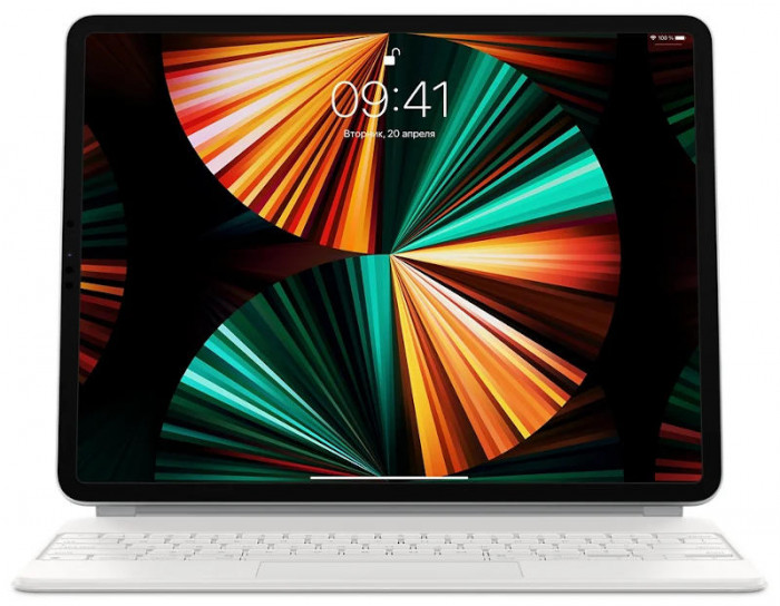Клавиатура Apple Magic Keyboard для iPad Pro 12,9 (4-го, 5-го и 6-го поколения) Белый (MJQL3) | Фото 2 из 6