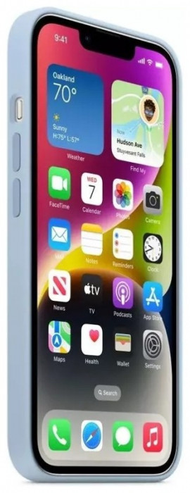 Чехол Silicone Case with Magsafe для iPhone 14 Голубой (Sky) | Фото 3 из 4