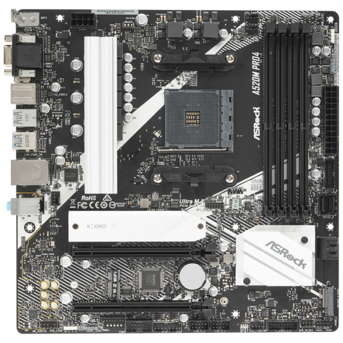 Материнская плата ASRock A520M PRO4 | Фото 1 из 1