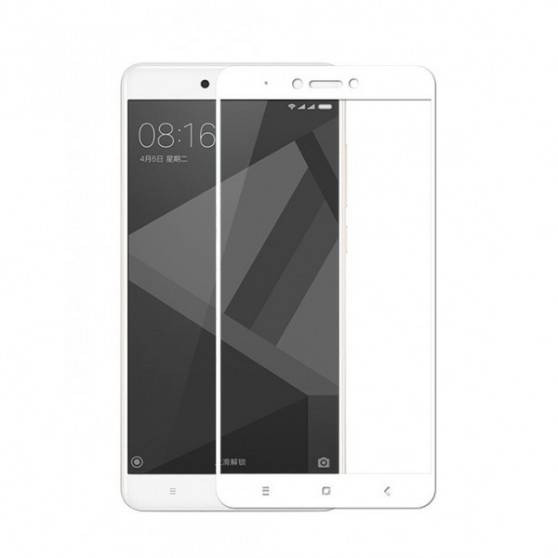 Защитное стекло 3D для Xiaomi Redmi Note 4X Белое | Фото 1 из 2