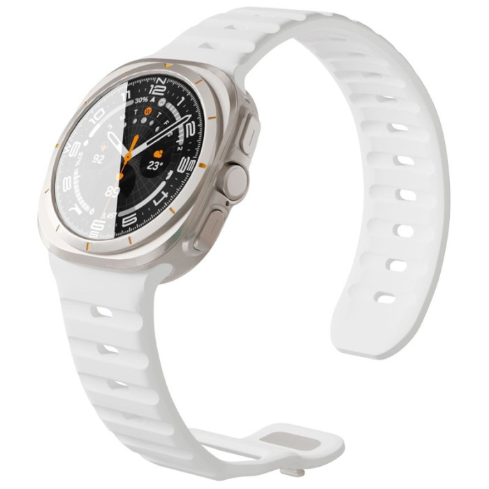 Ремешок силиконовый VLP Pulse Band для Samsung Galaxy Watch Ultra 47 мм, Белый | Фото 1 из 1