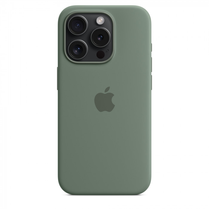 Чехол Silicone Case MagSafe для iPhone 15 Pro Cypress | Фото 2 из 5