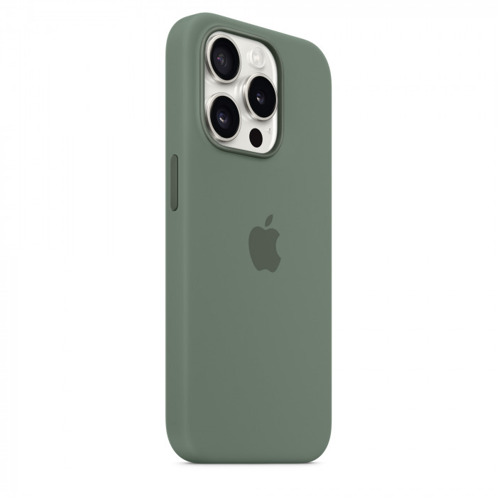 Чехол Silicone Case MagSafe для iPhone 15 Pro Cypress | Фото 3 из 5
