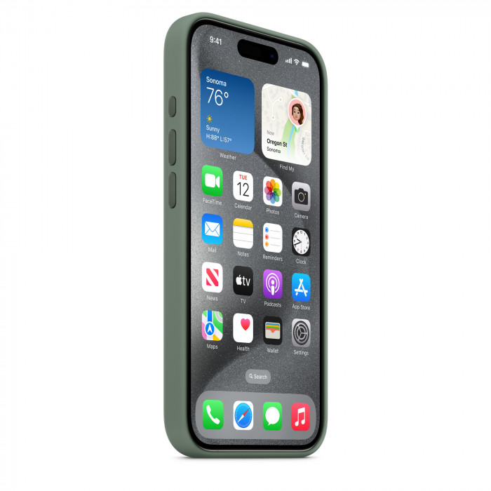 Чехол Silicone Case MagSafe для iPhone 15 Pro Cypress | Фото 4 из 5