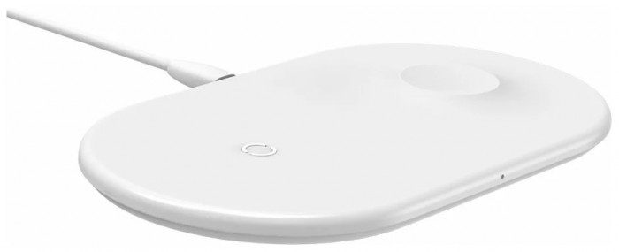 Беспроводная зарядная станция Baseus Smart 2 in 1 WX2IN1 Белый | Фото 1 из 2