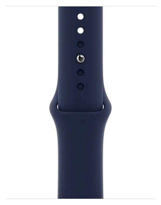Спортивный ремешок Gurdini (силиконовый) Apple Watch 38mm/40mm Темно-синий (Midnight Blue) | Фото 2 из 3