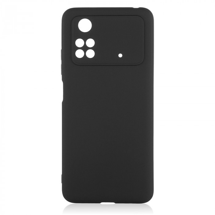 Чехол Silicone case для POCO M4 Pro 4G Черный | Фото 1 из 2