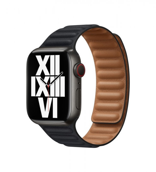 Ремешок Leather Link для Apple Watch 38/40/41mm Серый (Midnight) | Фото 1 из 2
