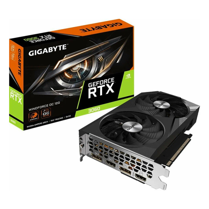 Видеокарта NVIDIA GeForce RTX 3060 Gigabyte 12Gb (GV-N3060WF2OC-12GD 2.0)