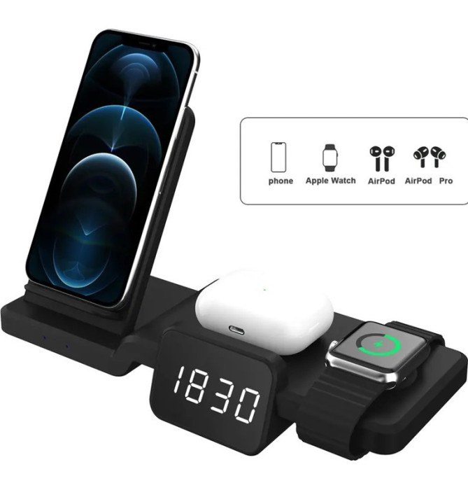 Беспроводная зарядная станция Wireless Gharging Station Черный | Фото 2 из 2