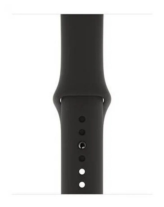 Спортивный ремешок Gurdini (силиконовый) Apple Watch 42mm/44mm Черный (Black) | Фото 2 из 3