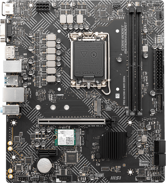 Материнская плата MSI PRO H610M-G WIFI DDR4