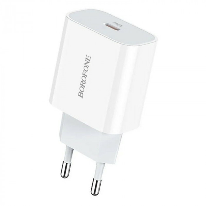 Зарядное устройство Borofone BA38A Plus USB-C, 20W Белый | Фото 1 из 2