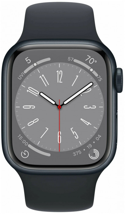 Умные часы Apple Watch Series 8 41mm GPS Midnight Aluminum Case with Sport Band Midnight | Фото 2 из 3