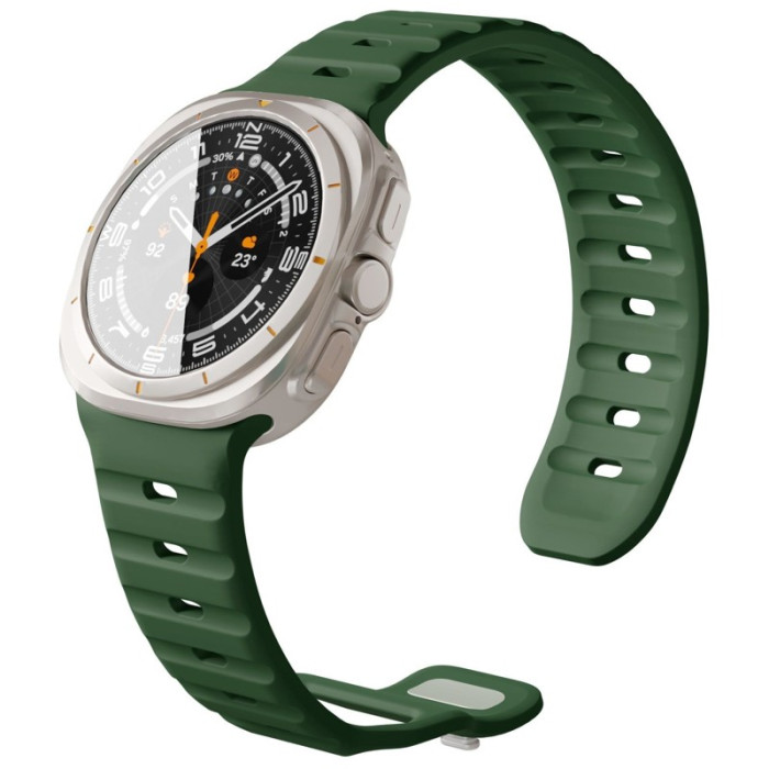 Ремешок силиконовый VLP Pulse Band для Samsung Galaxy Watch Ultra 47 мм, Зеленый | Фото 1 из 1