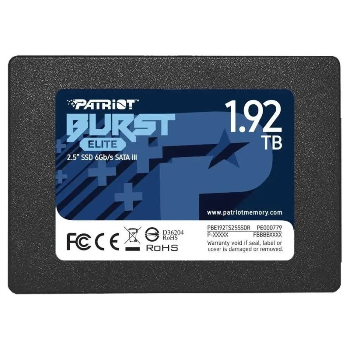 Накопитель SSD 1.92Tb Patriot Burst Elite (PBE192TS25SSDR) | Фото 1 из 1