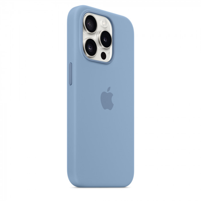 Чехол Silicone Case MagSafe для iPhone 15 Pro Winter Blue | Фото 3 из 5
