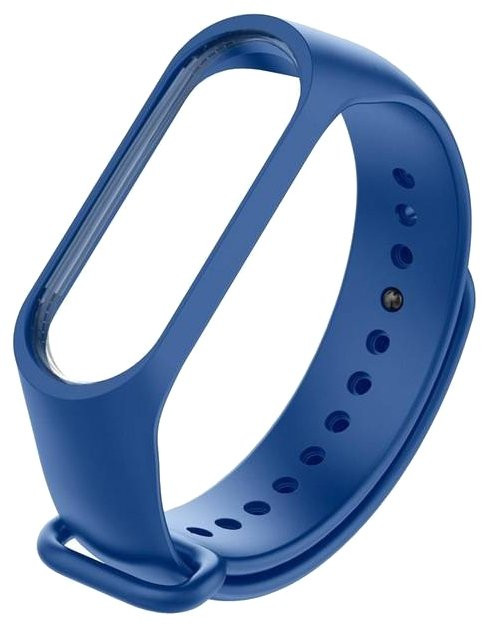Силиконовый ремешок для Mi Band 3/4 Синий | Фото 1 из 2