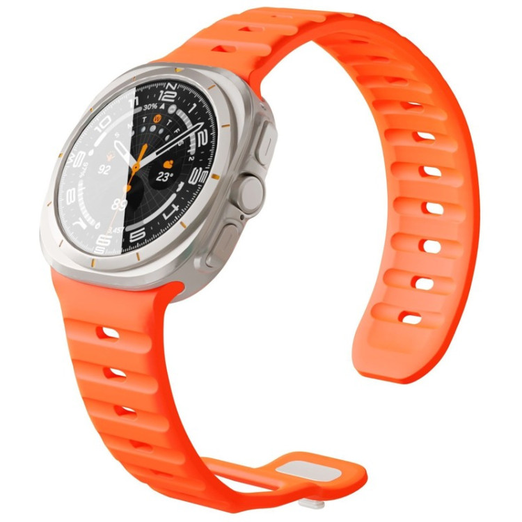 Ремешок силиконовый VLP Pulse Band для Samsung Galaxy Watch Ultra 47 мм, Оранжевый