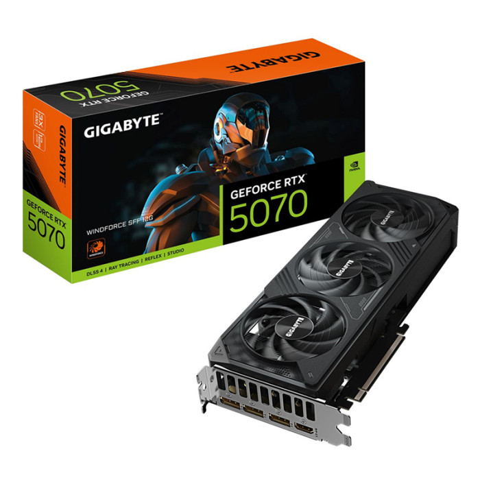 Видеокарта NVIDIA GeForce RTX 5070 Gigabyte WINDFORCE SFF 12Gb (GV-N5070WF3-12GD)