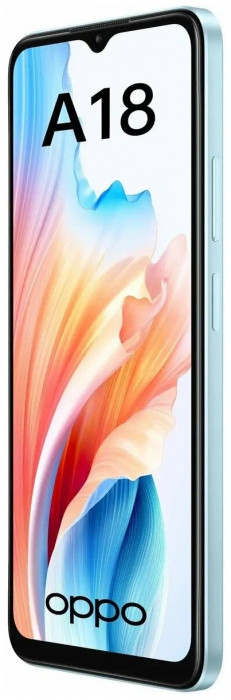 Смартфон Oppo A18 4/128GB Голубой (Light Blue) | Фото 2 из 5