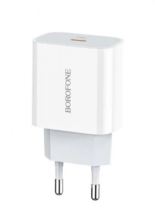 Зарядное устройство Borofone BA38A Plus USB-C с кабелем, 20W Белый | Фото 1 из 5