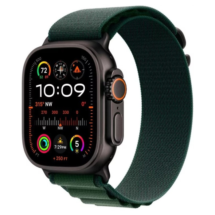 Умные часы Apple Watch Ultra 2 2024 49mm GPS + Cellular Titanium Case with Dark Green Alpine Loop | Фото 1 из 3