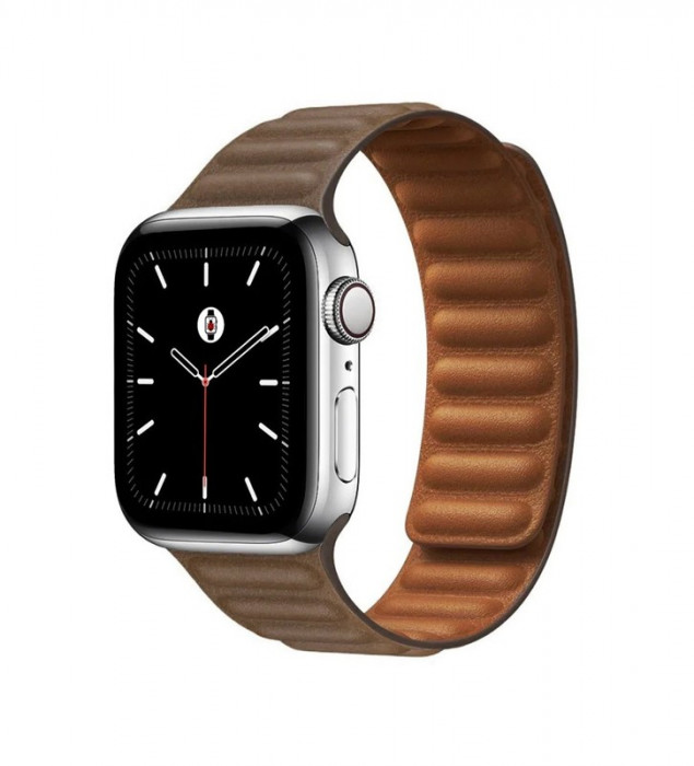 Ремешок Leather Link для Apple Watch 38/40/41mm Коричневый (Saddle brown) | Фото 1 из 2