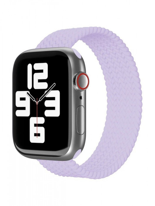 Ремешок нейлоновый плетёный VLP для Apple Watch 42/44/45 L/XL фиолетовый | Фото 4 из 4