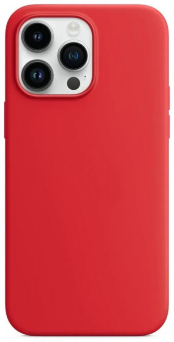 Чехол Silicone Case with Magsafe для iPhone 14 Pro Max Красный (Product Red) + iC | Фото 1 из 4