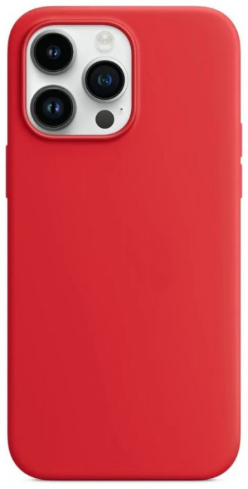 Чехол Silicone Case with Magsafe для iPhone 14 Pro Max Красный (Product Red) + iC | Фото 4 из 4