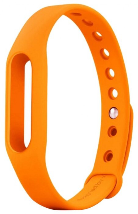 Силиконовый ремешок для Mi Band Оранжевый | Фото 1 из 2