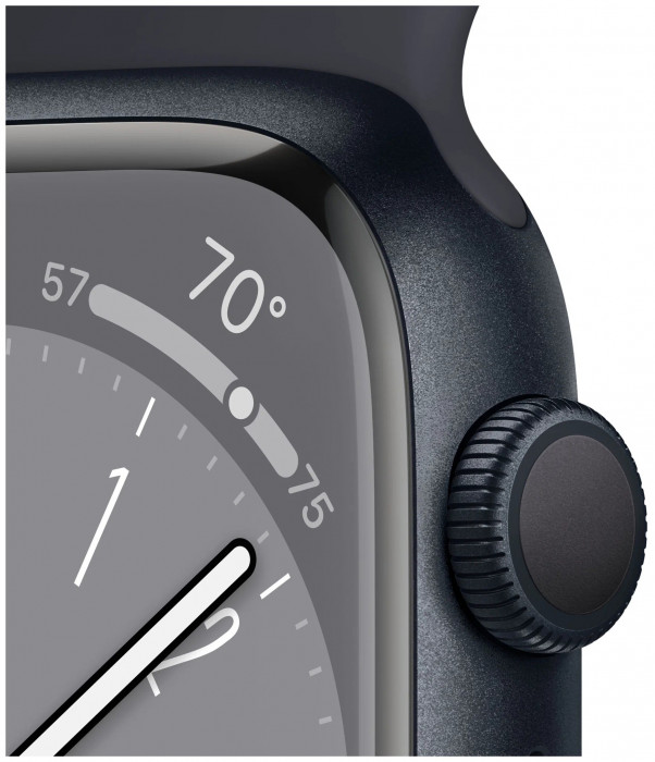 Умные часы Apple Watch Series 8 45mm GPS Midnight Aluminum Case with Sport Band Midnight | Фото 3 из 4