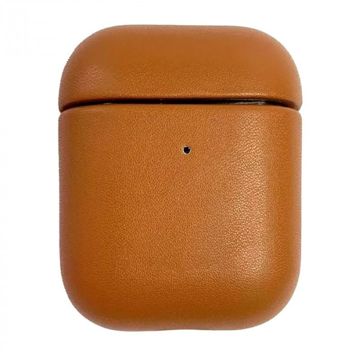 Чехол кожаный K-DOO LuxCraft для AirPods 1/2 Коричневый | Фото 1 из 3