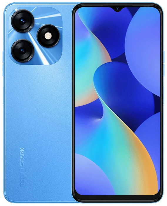Смартфон Tecno Spark 10 8/128GB Синий (Hurricane Blue) EAC | Фото 1 из 11